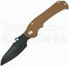 Medford Knife & Tool TFF-3 Coyote/Tumbled Knife (Black PVD)