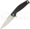 Real Steel E771 Sea Eagle Black Carbon Fiber Linerlock Knife (Stonewash)