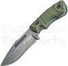 Boker Magnum Lil Giant Green G10 Fixed Blade Knife (Smokewash)