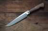 John April Custom English Walnut Fixed Blade Knife l For Sale