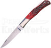 Ken Steigerwalt Custom Red Lockback Knife 