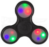 Novelty Cutlery LED Tri-Prong Fidget Spinner Black NV298