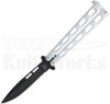 Bear & Son White Clip Point Butterfly Knife 115W