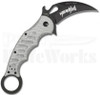 Fox Knives Silver Twill Linerlock Karambit Knife 479ST