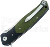 Bestech Knives Swordfish Linerlock Knife Green/Black G10 (3.8" Satin)