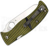 Spyderco Caribbean Knife Black/Yellow G-10 C217GSSF Closed