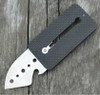 John Kubasek Custom Slyder Knife Carbon Fiber Back