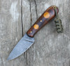 T.M. Hunt Magua Knife Curly Maple & Amber