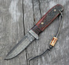 Norm Bardsley Damascus Fixed Blade Hunter Knife