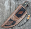 Norm Bardsley Damascus Fixed Blade Hunter Knife Belt Loop