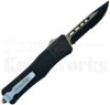 Cutting Edge Heretic Med Black OTF Automatic Knife l 2-Tone Serrated