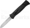AKC 777 Black Finger OTF Automatic Knife Black l Satin Flat