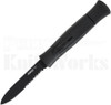  AKC Concord OTF Automatic Knife Black l 3.25" Black Serrated Blade