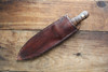 Jot Singh Khalsa Custom Fixed Blade Knife Tiger Maple l Sheath