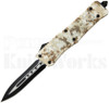 Delta Force OTF Automatic Knife Tan Camo Dagger Blade