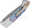 Protech Brend 3 Automatic Knife Abalone & Damascus Blade