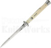 SKM 13" Italian Stiletto Bayonet Automatic Knife Ivory