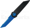 Paragon Dredd Lock Knife Black Aluminum l 4.0" Blue Serrated Blade