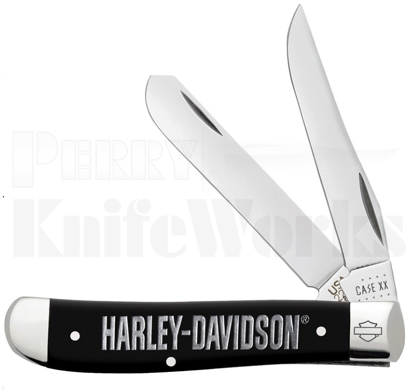 Case XX Harley Davidson Mini Trapper Knife Black 52231