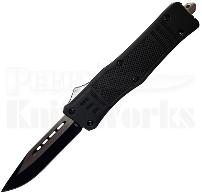 Cutting Edge Heretic Black D/A OTF Automatic Knife l Perry Knifeworks