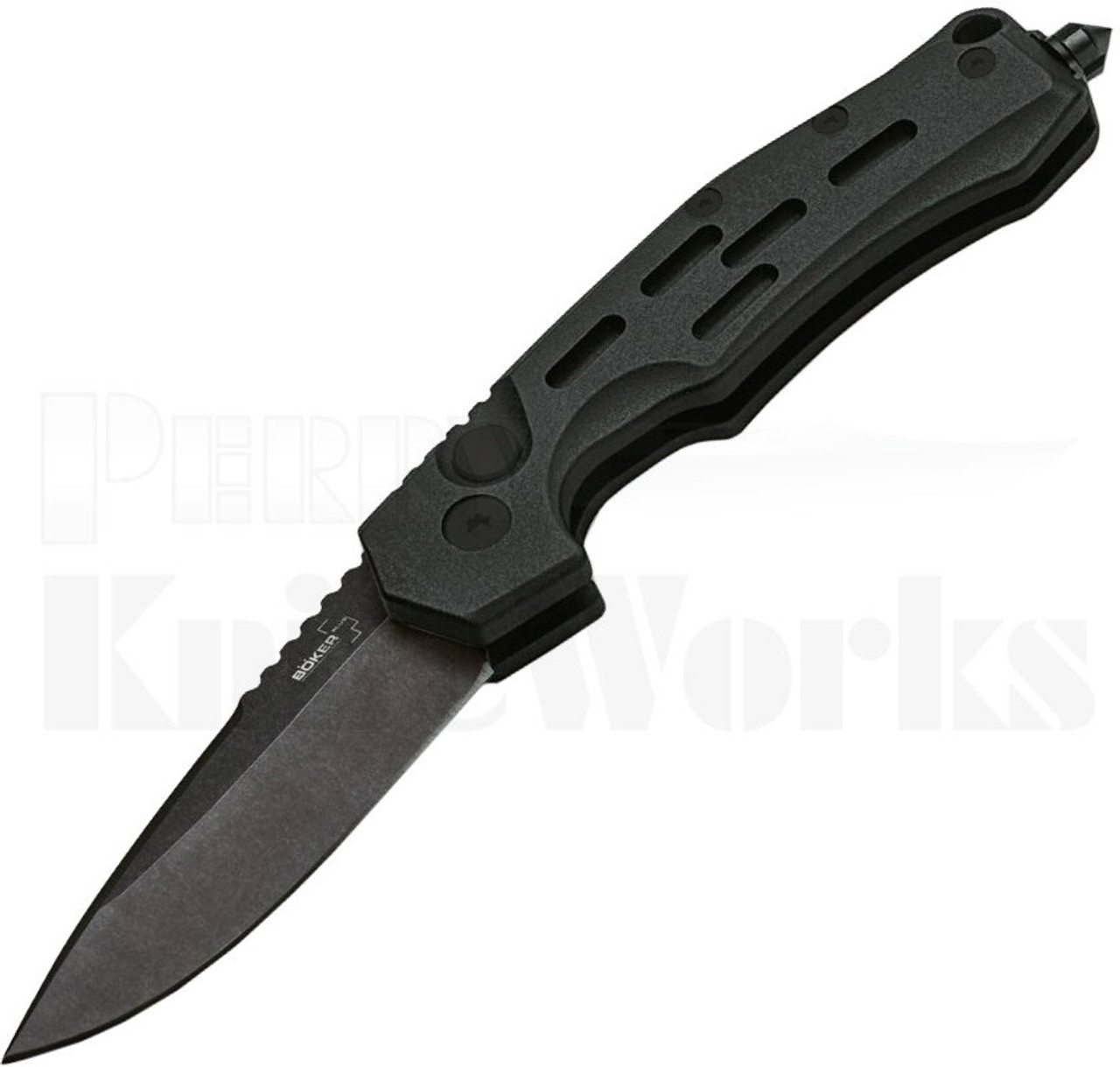 Boker Plus Desert Storm Automatic Knife Black l 3" Black Blade l For Sale