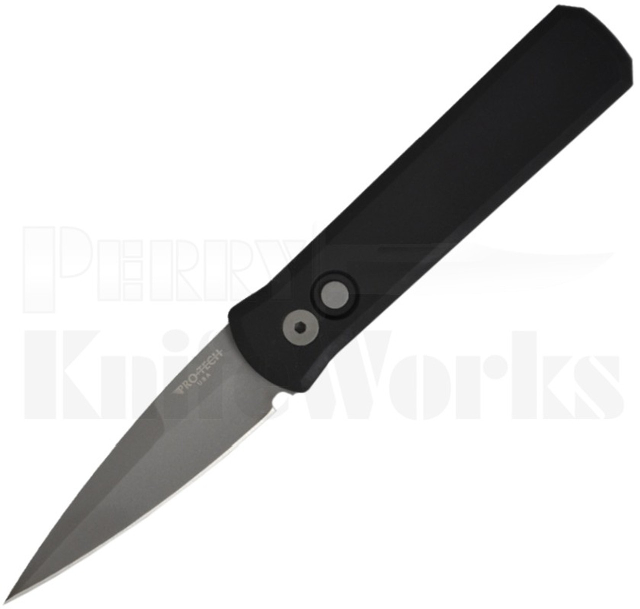 Protech Godson Black Automatic Knife 720 - Bead Blast Blade