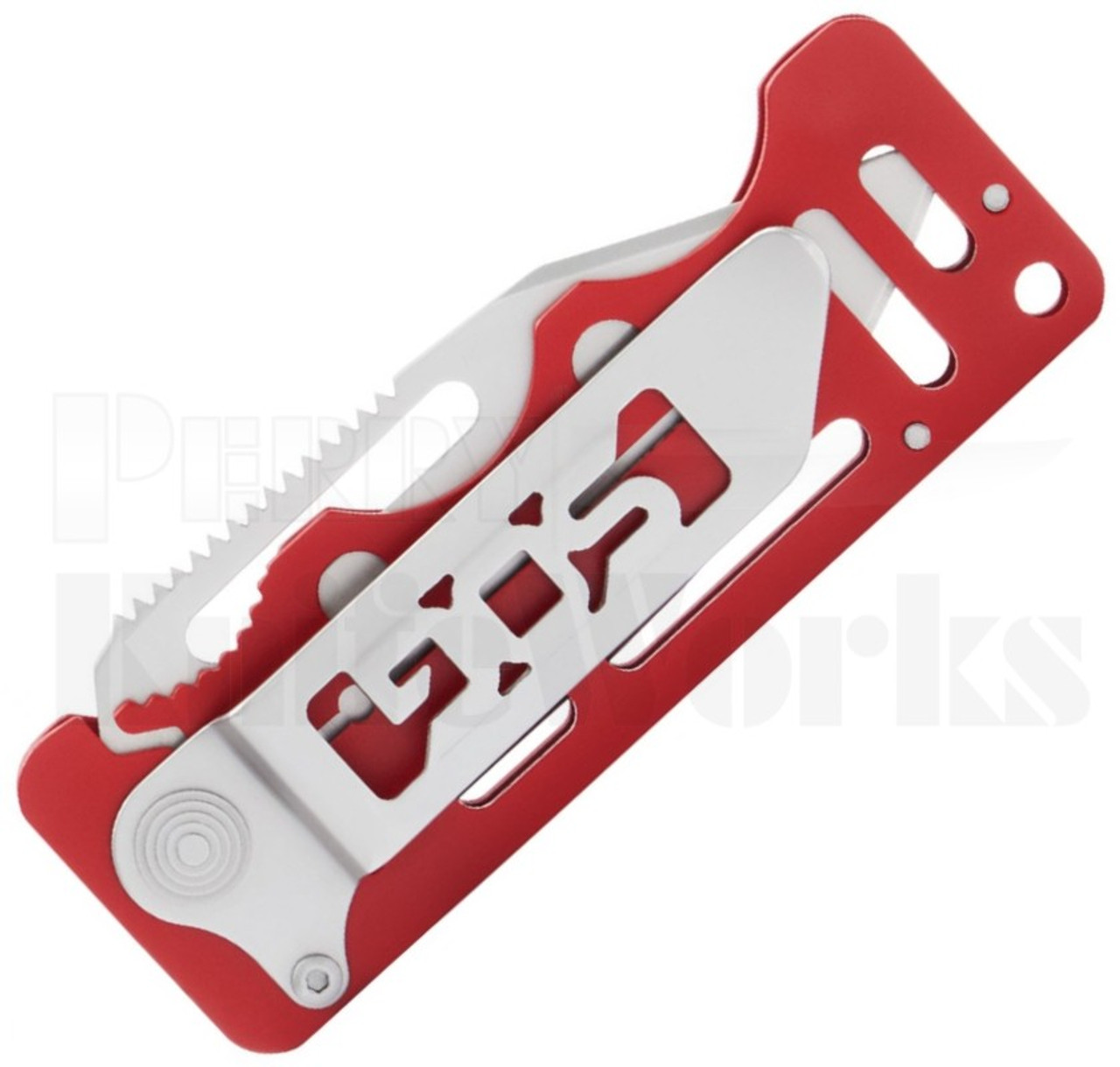 SOG Cash Card Linerlock Wallet Knife Garnet Red l For Sale