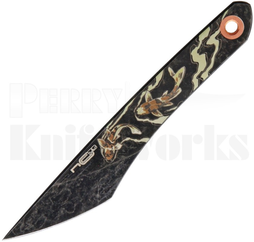N.C. Custom Kiridashi Fixed Blade Koi Blackwash