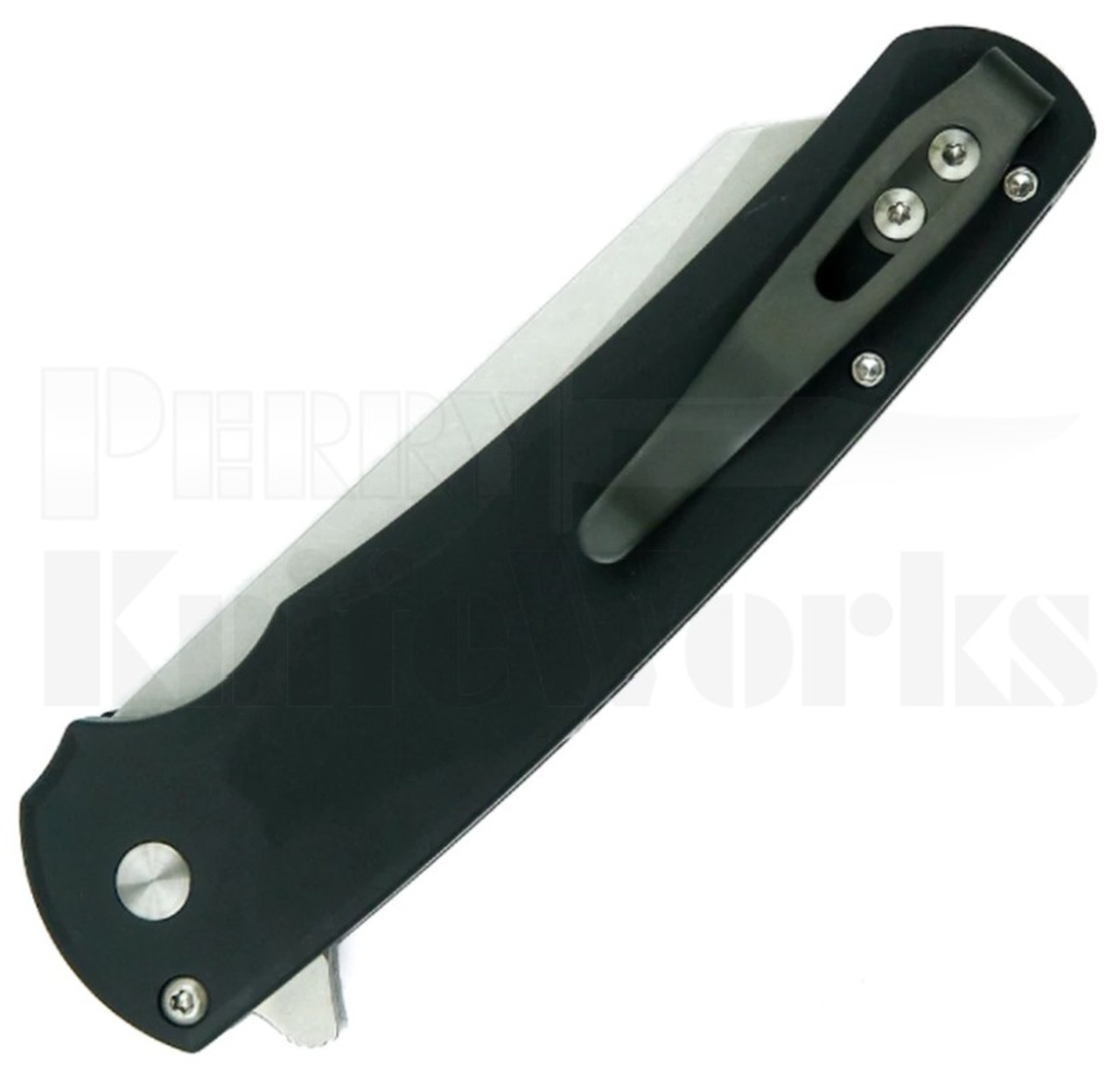 ProTech Malibu Reverse Tanto Button Lock Knife Black 5201