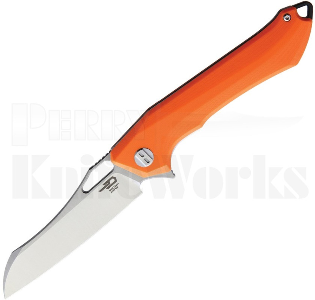 Bestech Knives Platypus Linerlock Knife Orange G-10 l For Sale