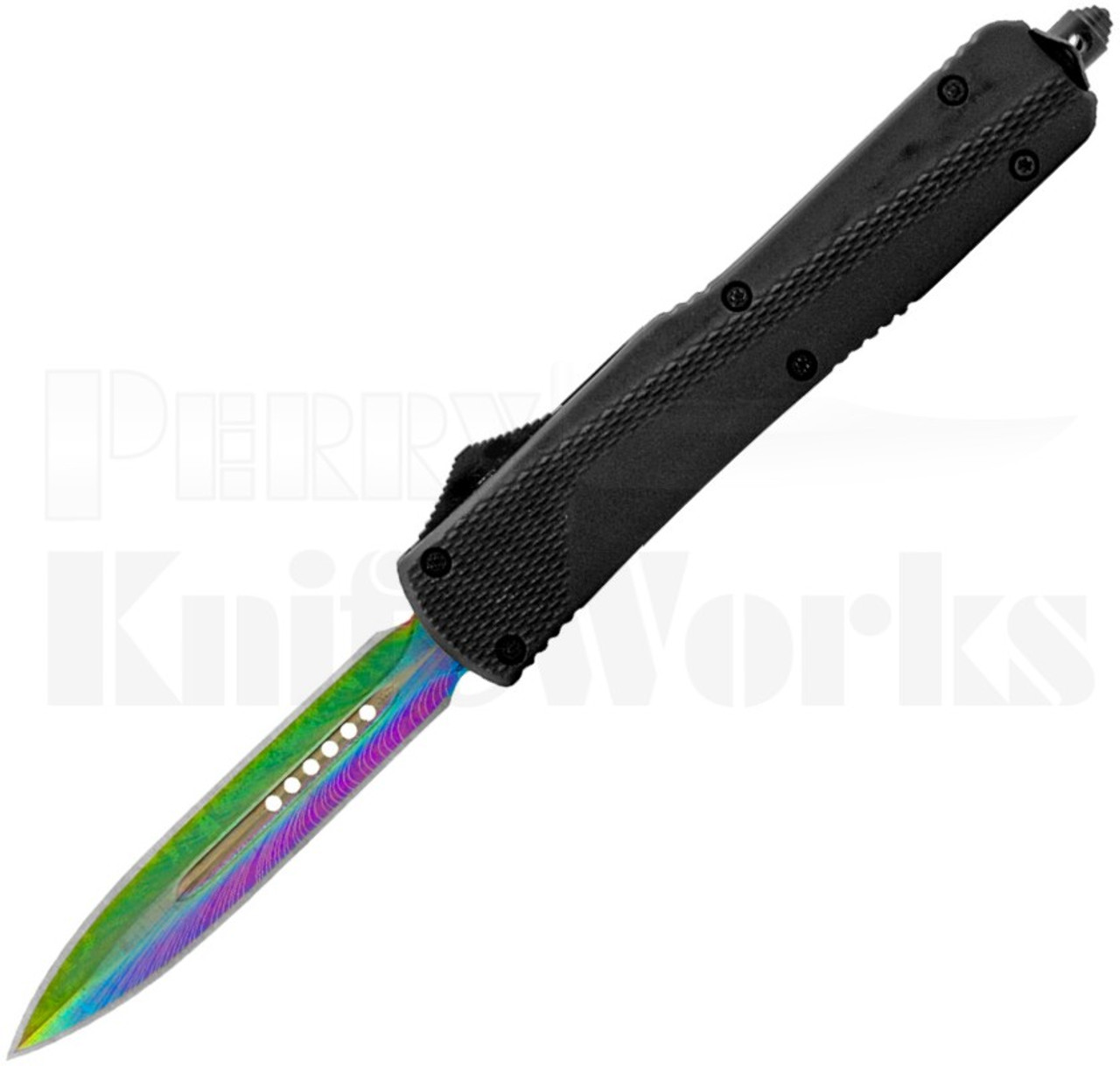 Delta Force Tactical Grip D/A OTF Automatic Knife Black l Spectrum l For Sale