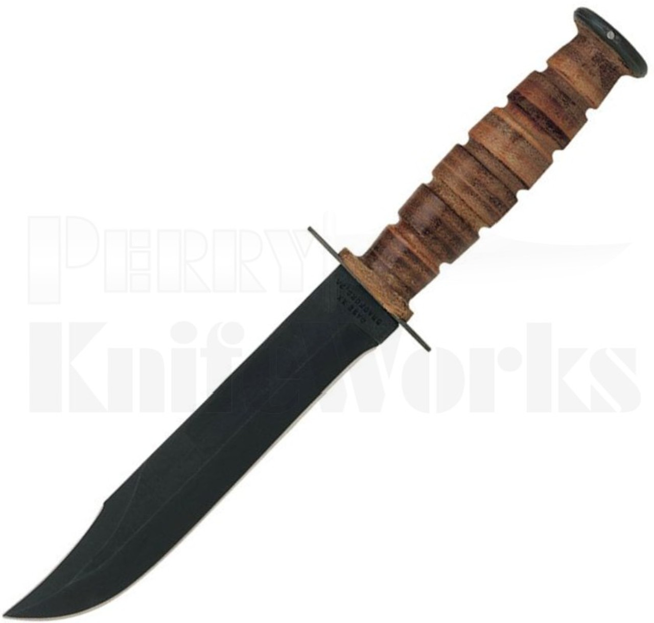 Case USMC Fixed Blade Hunter Knife Brown Leather 334 l For Sale