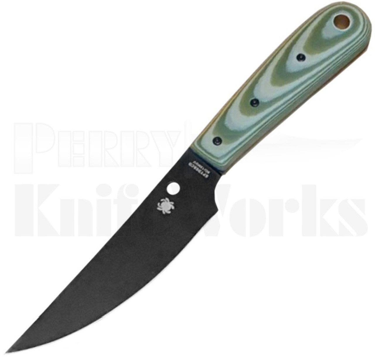 Spyderco Bow River Fixed Blade Knife Green/Tan FB46GPODBK l For Sale