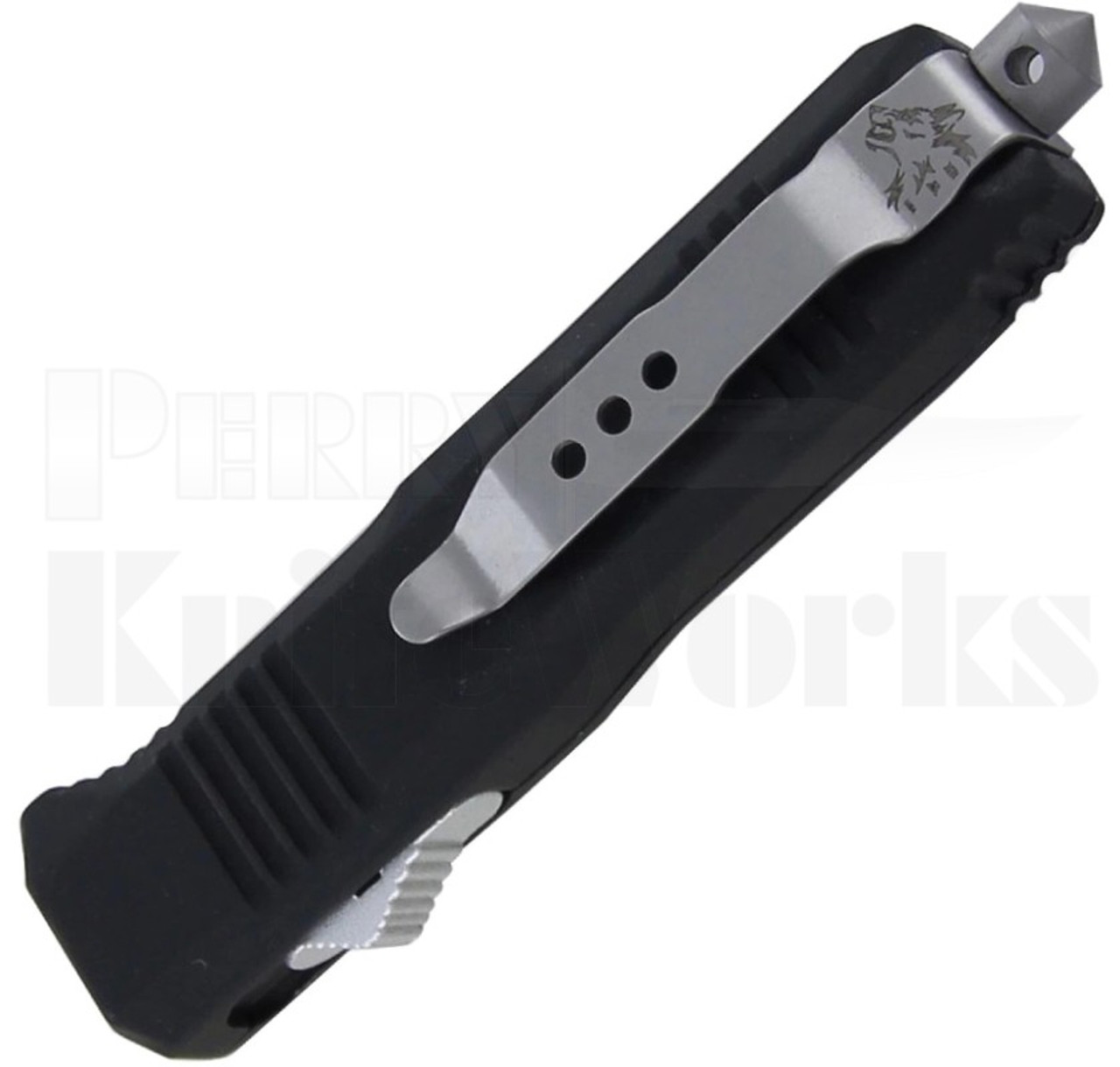 Delta Force BA Mini Black OTF Automatic Knife l Two-Tone Drop Point