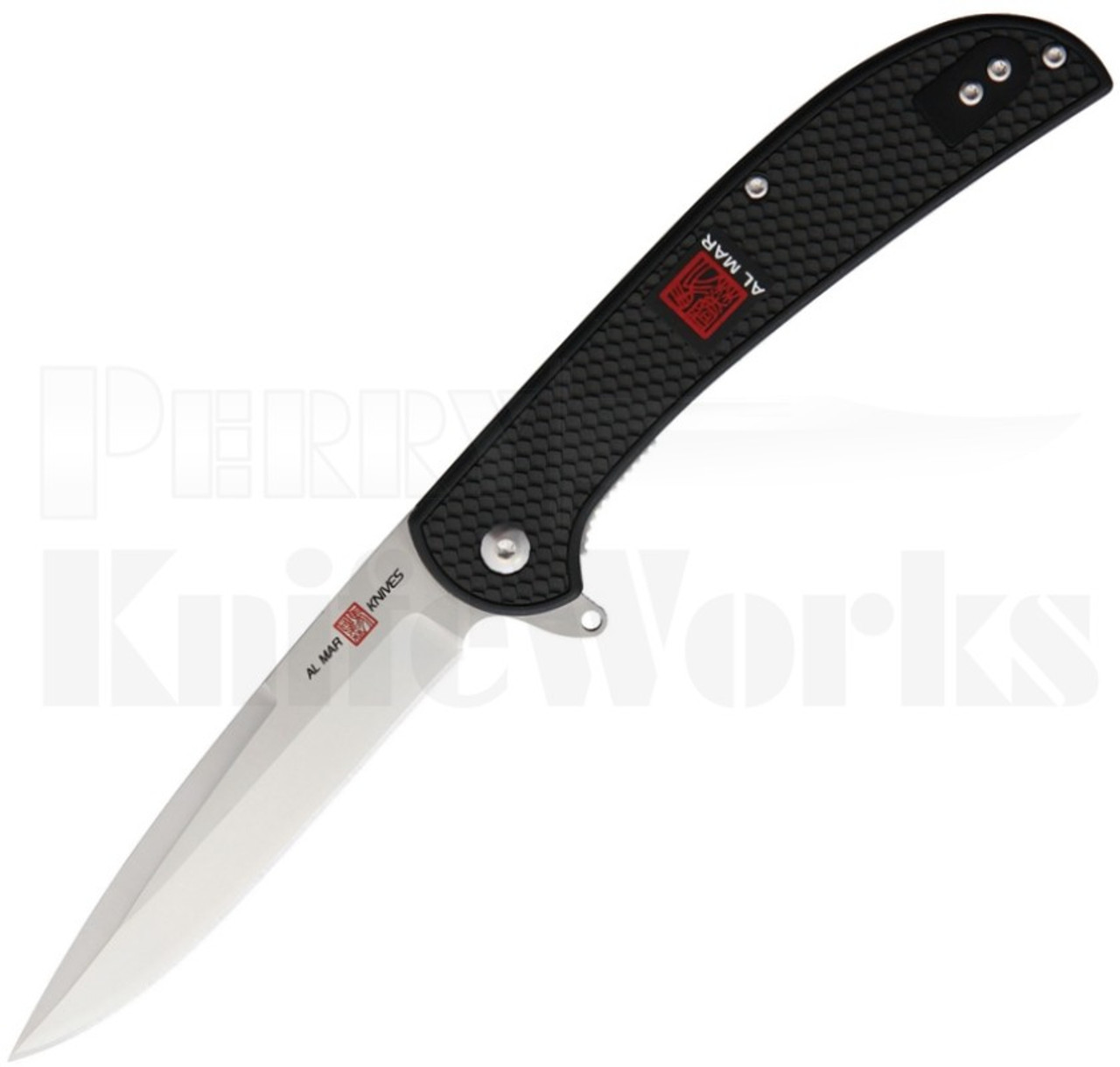 Al Mar Ultralight Eagle Linerlock Knife Black AMK4126 l For Sale