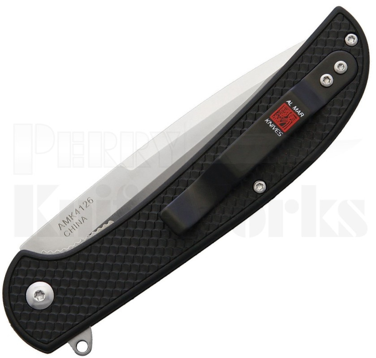 Al Mar Ultralight Eagle Linerlock Knife Black AMK4126