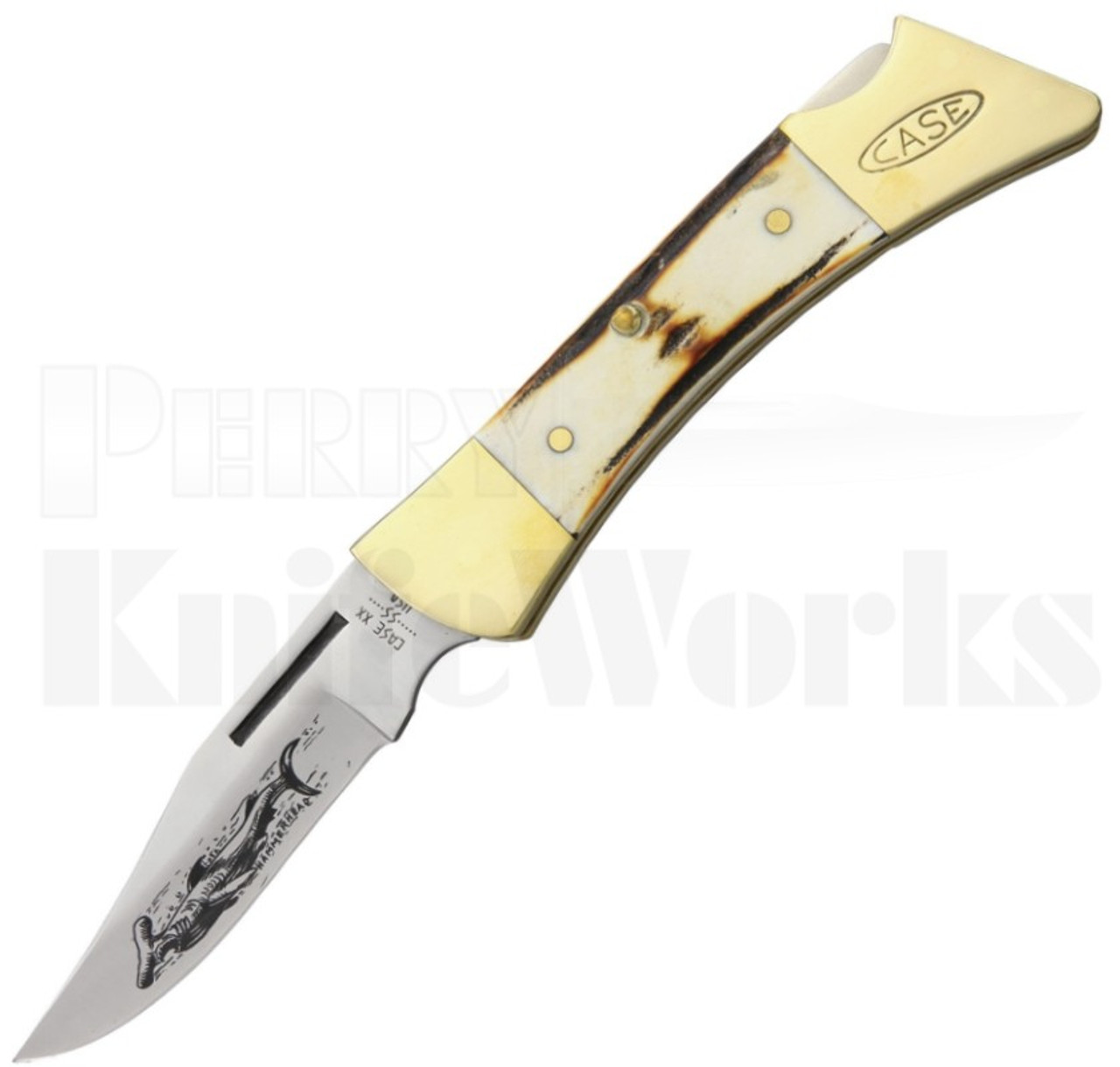 Case 1981 Hammerhead Lock Back Knife Stag 9 Dot l For Sale