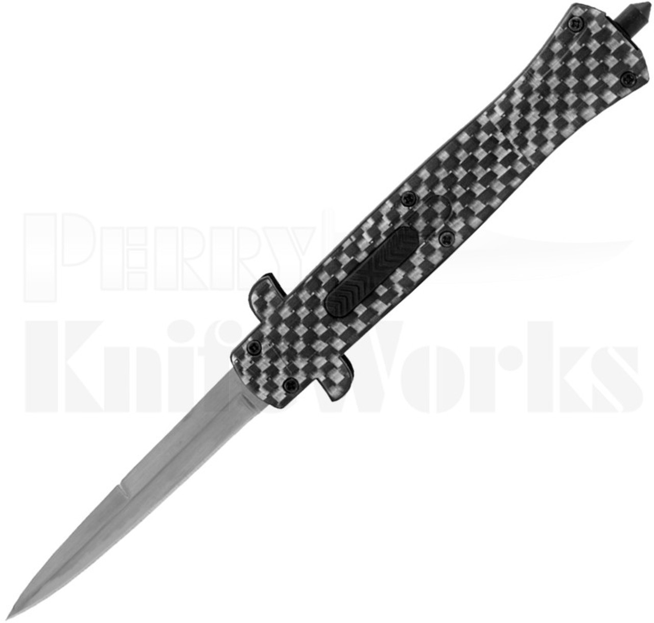 Delta Force Carbon Fiber Stiletto OTF Automatic Knife l For Sale