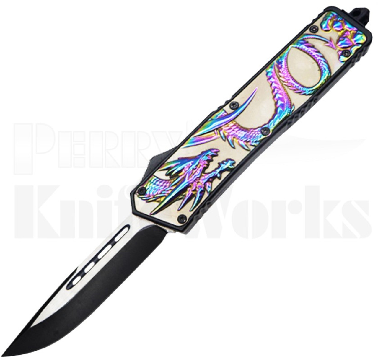 Delta Force OTF Dragon Flagship Automatic Knife l Two-Tone Blade l For Sale