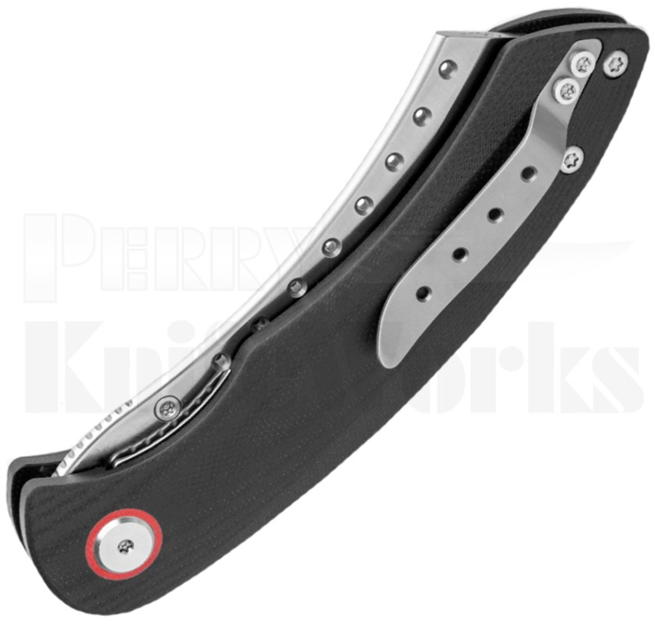 Red Horse Knife Works Hell Razor P Knife Black l 3.6" Satin