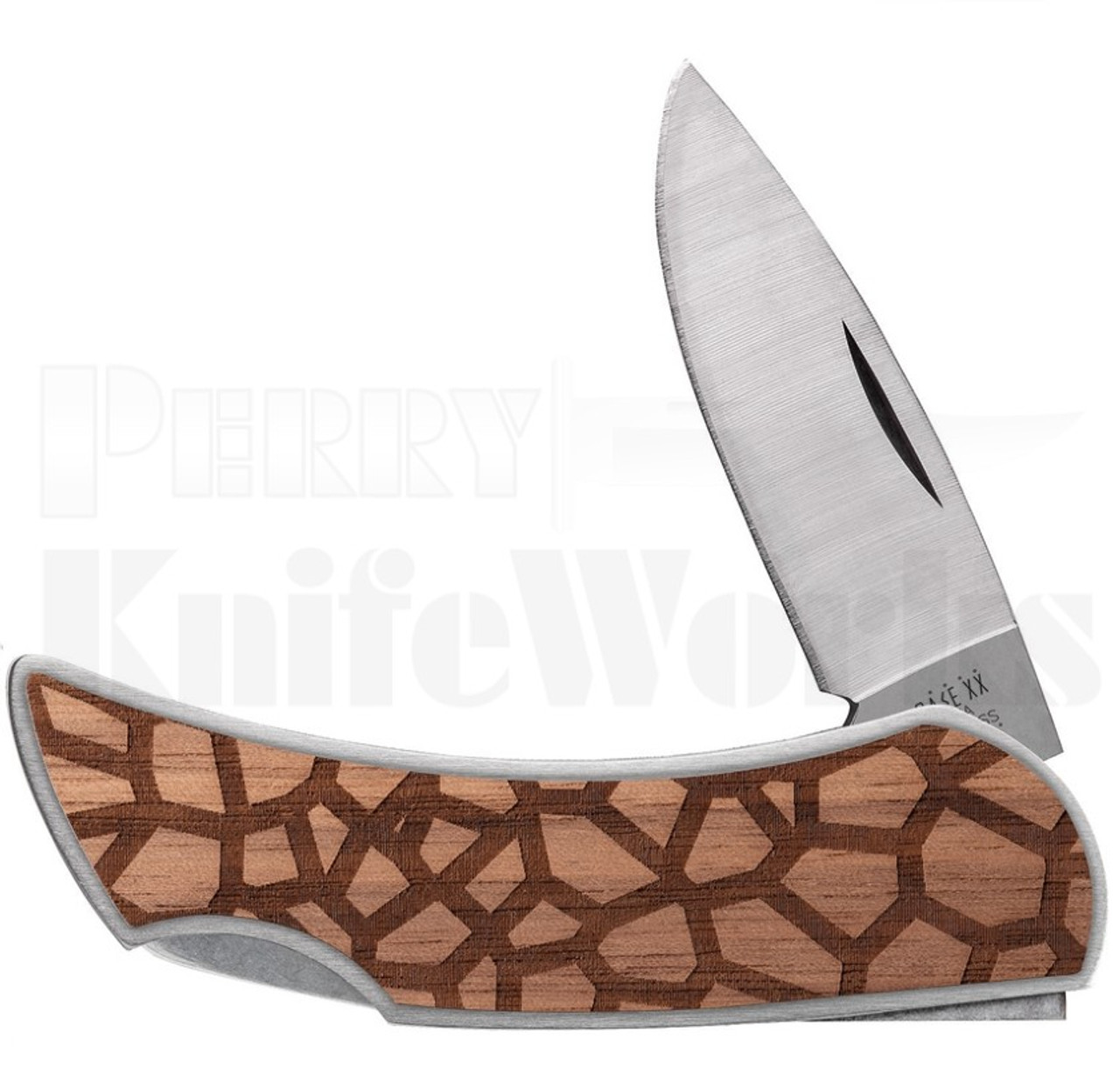 Case Woodchuck Giraffe Print Executive Lockback Knife l For Sale