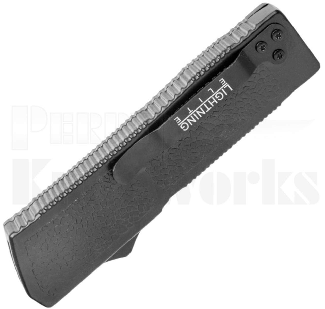 Lightning Elite Black D/A OTF Automatic Knife l 2-Tone Tanto