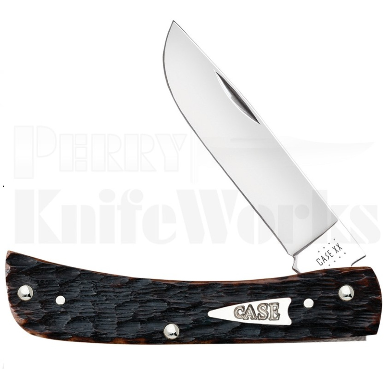 Case Sod Buster Jr Knife Brown Bone Peach Seed l For Sale