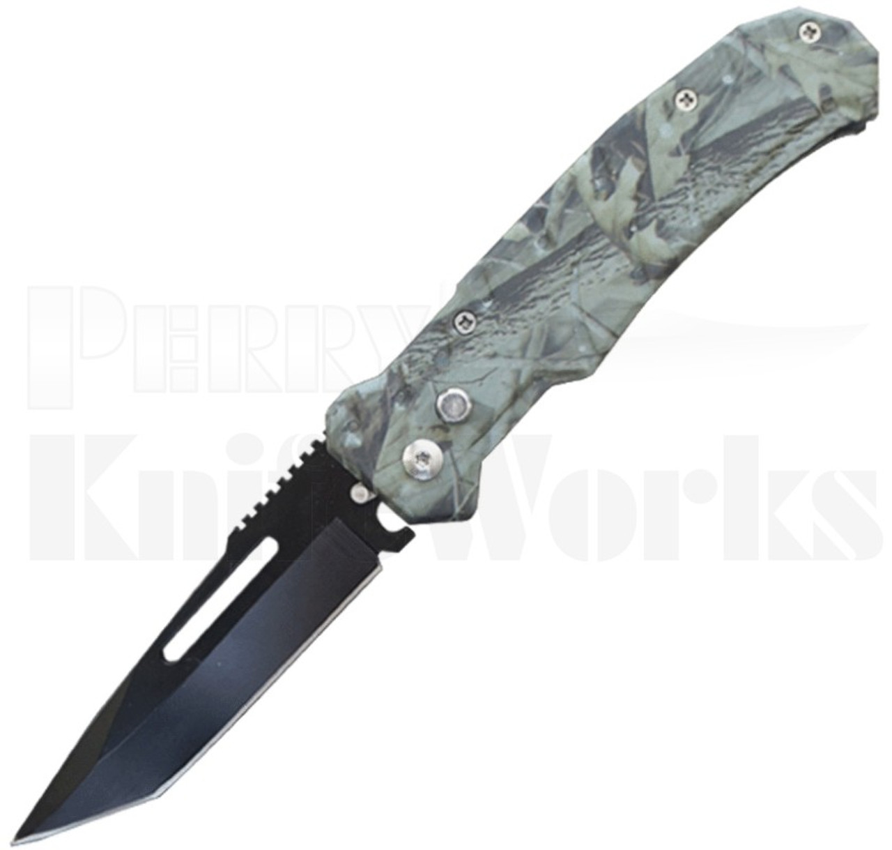 Delta Force Camo Heavy Duty Tanto Automatic Knife l For Sale