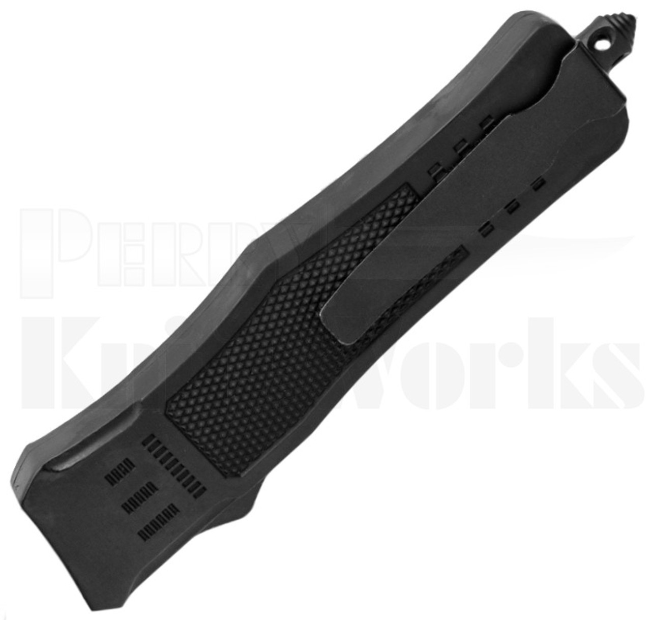 Delta Force Mini Automatic Knife Black l 2-Tone Dagger Serrated