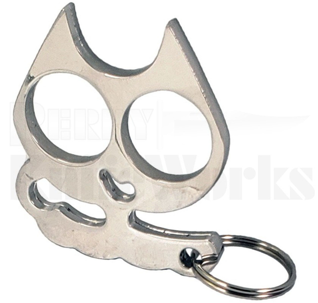 No More Nice Kitty Self Defense Knuckles Chrome