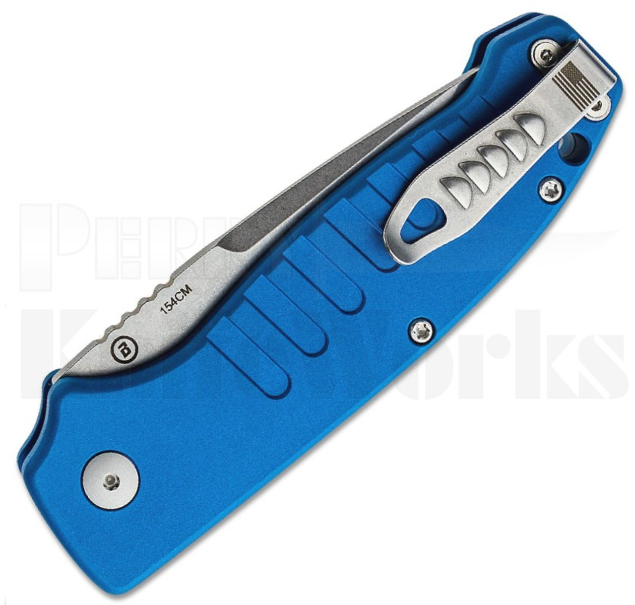 Hogue 64123 Tanto Ballista Automatic Knife Matte Blue l 3.5" Tumbled