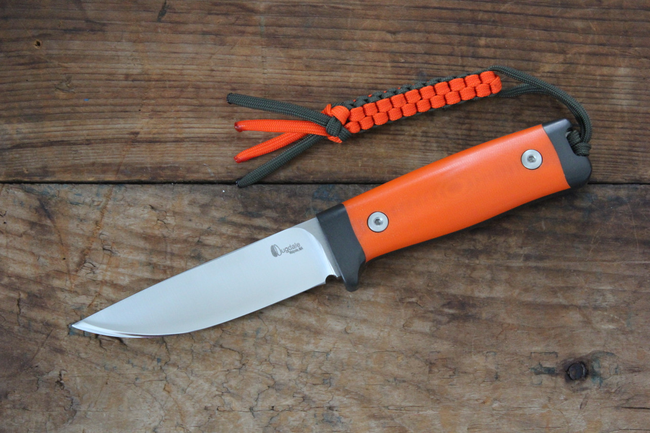 Dan Dugdale Fixed Blade Hunter Knife Orange/Black G-10