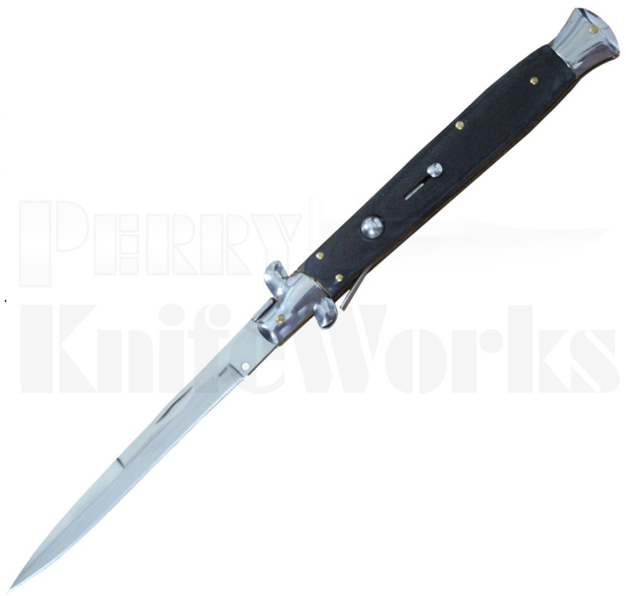 Italian Style 13" Stiletto Blackwood Automatic Knife l For Sale