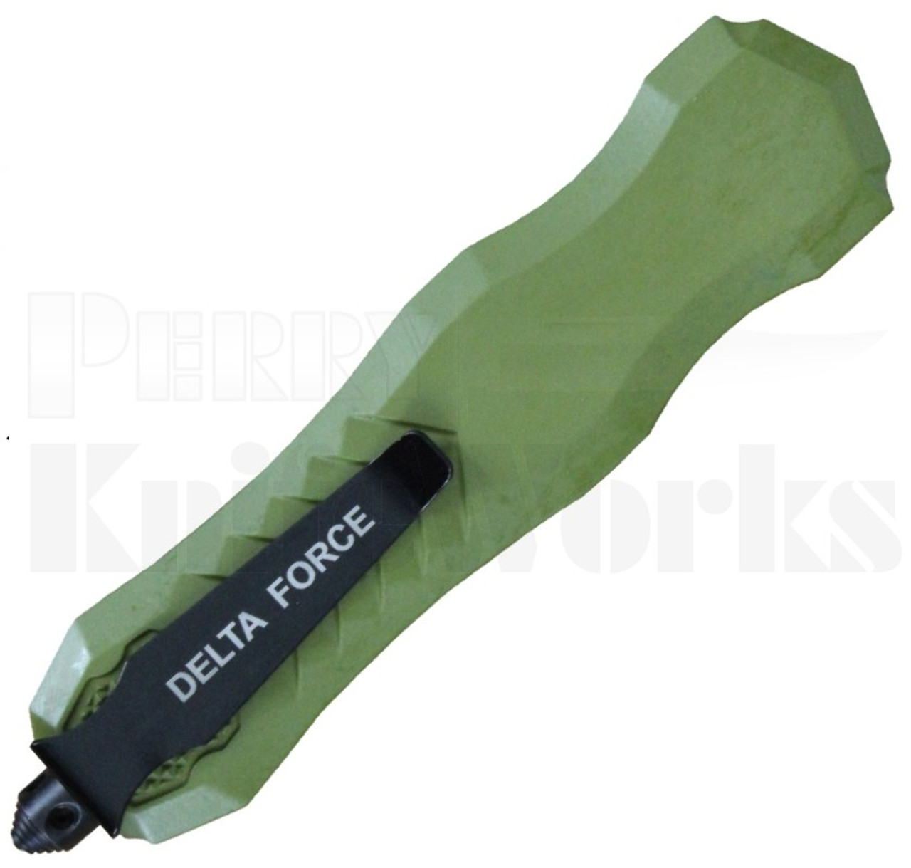 Delta Force HD OTF Automatic Tanto Knife Green l 2-Tone Blade